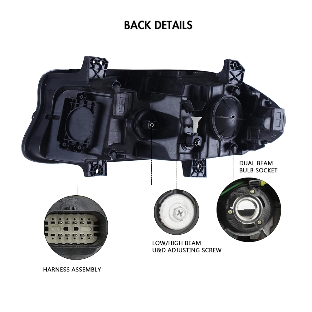 Светодиодный фары для Dodge Challenger 2015-Up цветные лампы автомобильные аксессуары