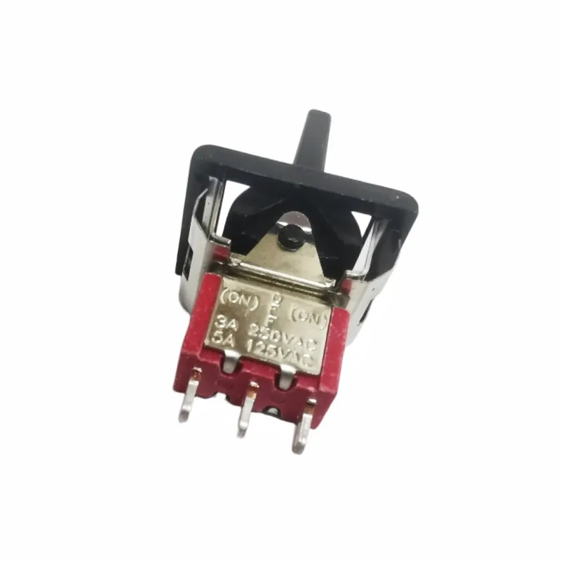 

2 шт./лот, кулисный переключатель AC250V/3A, 125 В/5 А, мгновенный SPDT, 3 положения, тумблер T80-R, поворот левый и правый, автоматический сброс