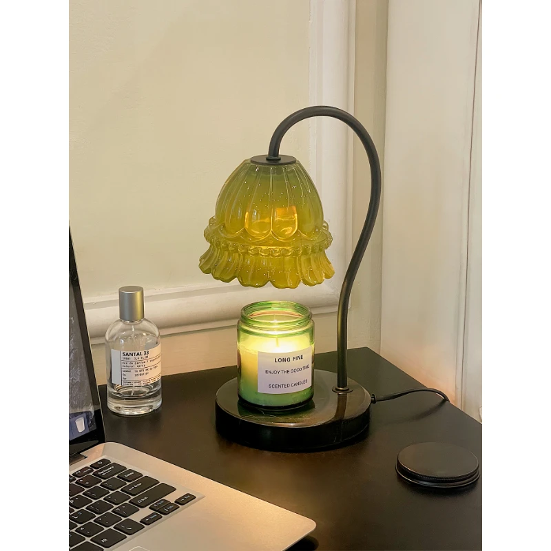 

Lily of the valley scented lamp melting wax lamp melting candle lamp fireless bedroom bedside household atmosphere lamp niche