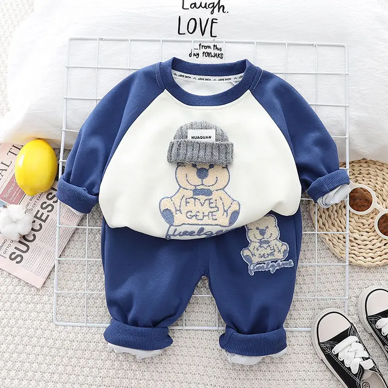 

Spring and Autumn Boys' New Children's Fashionable Children's Two Piece Set Handsome Boys' Sports Set