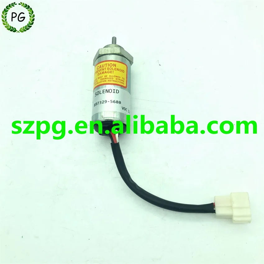 

897329-5680 Stop Solenoid for ISUZU 3LD1 3LD2 4LE1 12V Fuel Shutoff Solenoid 8973295680