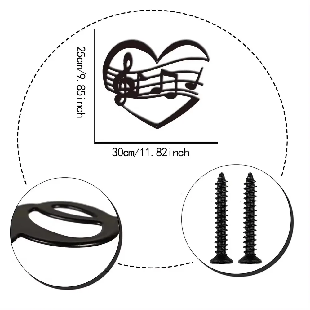 Металлический Настенный Декор Любовь И Музыка С Цитатой Для Детской Комнаты