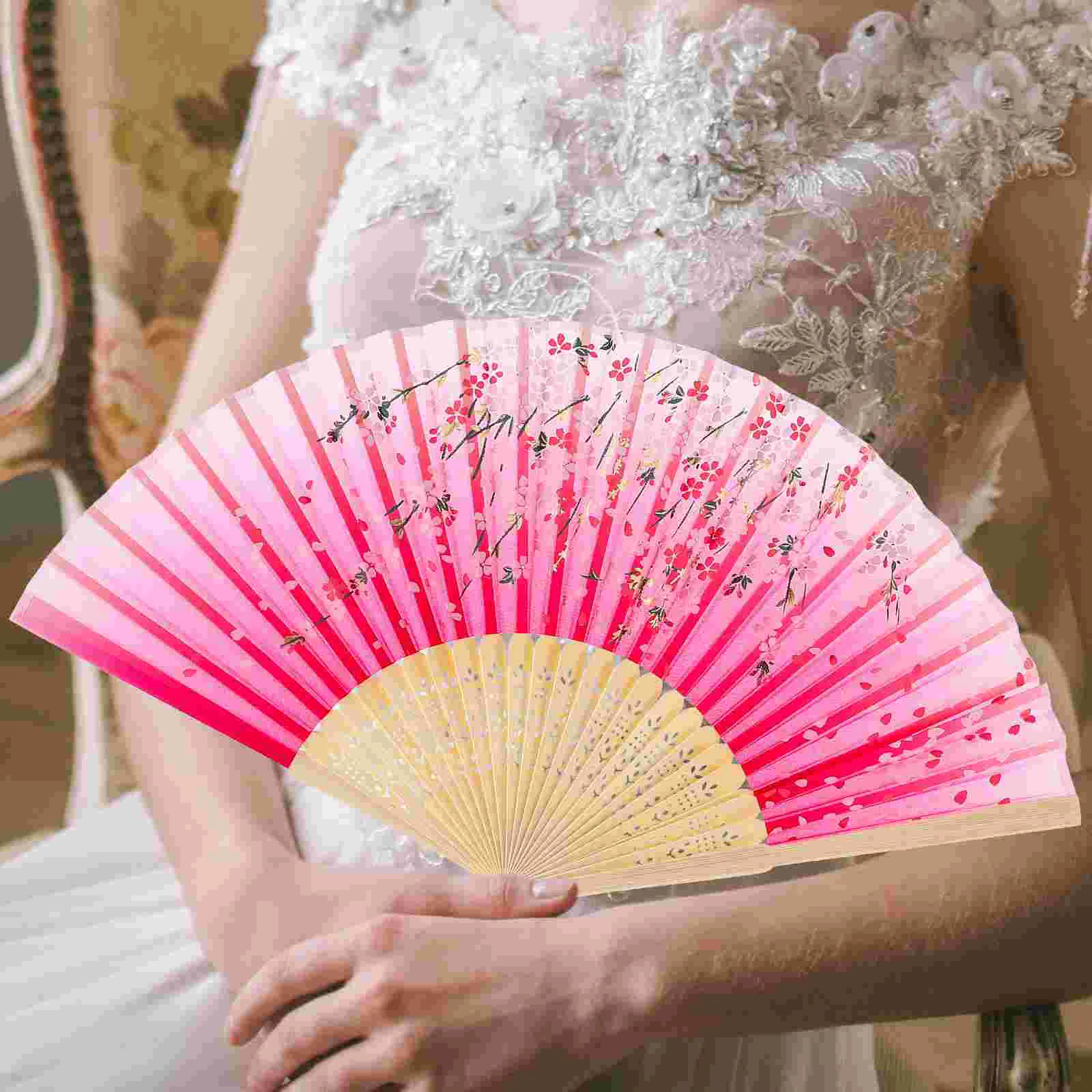 

Decorative Fan Chinese Bamboo Foldable Style Fans Folding Retro For Dancing Party Hand