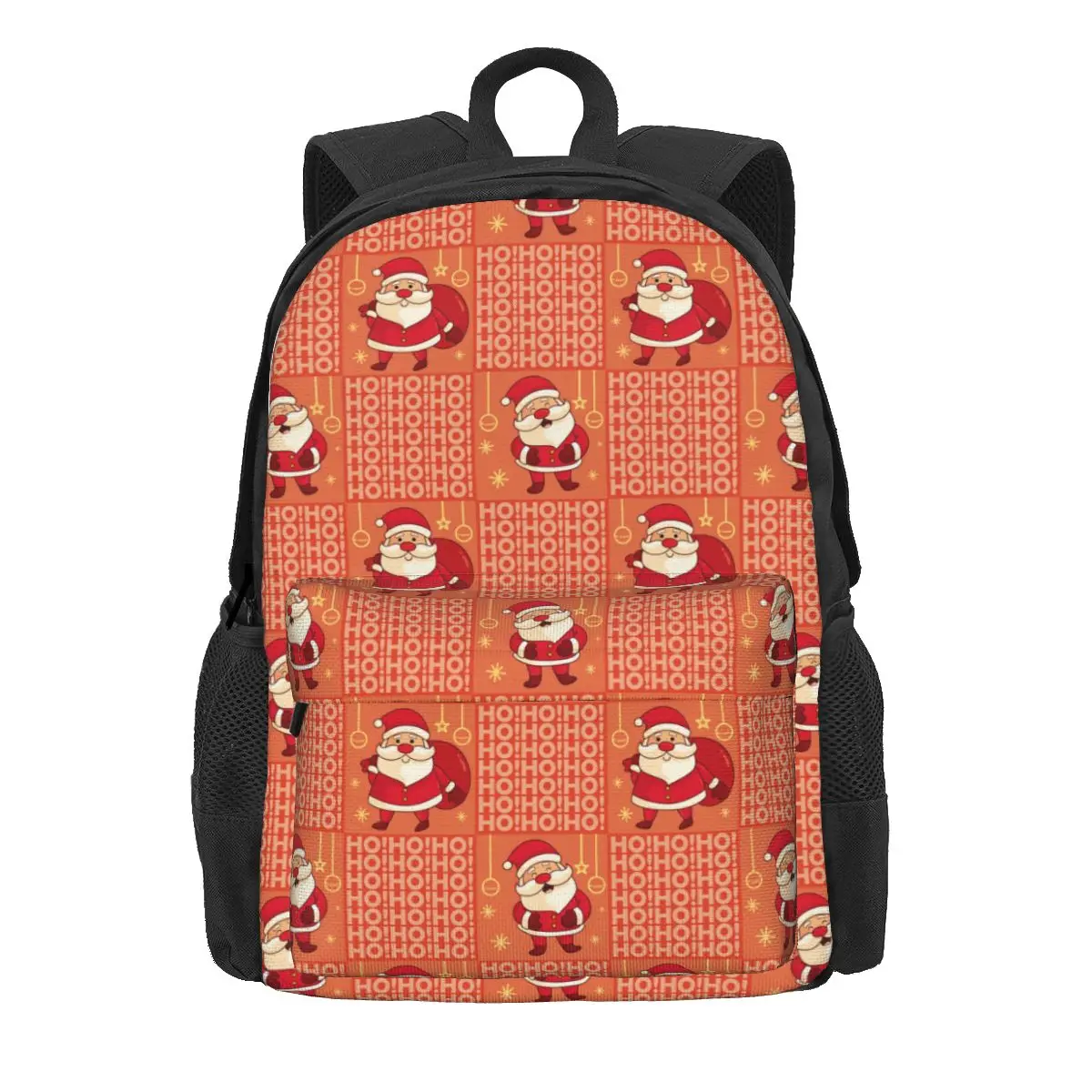 

Cute Santa Claus Merry Christmas Women Backpack Mochila 3D Print Casual Student School Bag Backpack Kids Waterproof Shoulder Bag