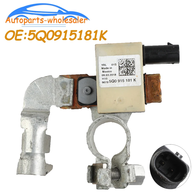 

Новый датчик тока аккумулятора в сборе 5Q0915181K 5QA915181C 5QA915181D подходит для автомобильных аксессуаров VW A3 Q2 CC