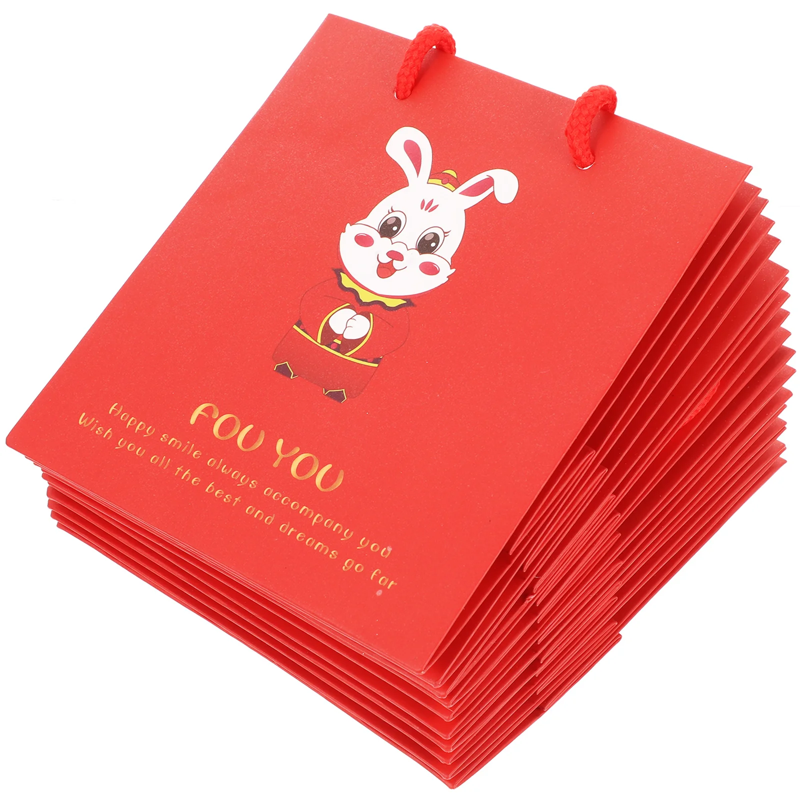 

Gift Bagsyear Party New Paper Goodie Tote Rabbit Reusable Spring Chinese Festival Favor Favors Wrap Wrapping Treat Shopping