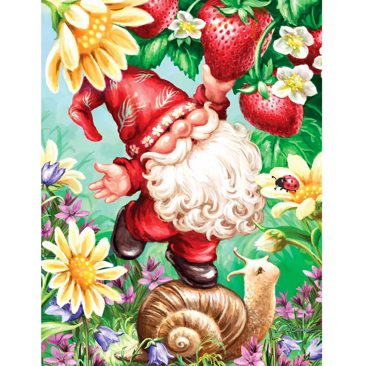 

Sunature 5D Full Square Round Drills Strawberry Diamond Painting Poured Glue Canvas