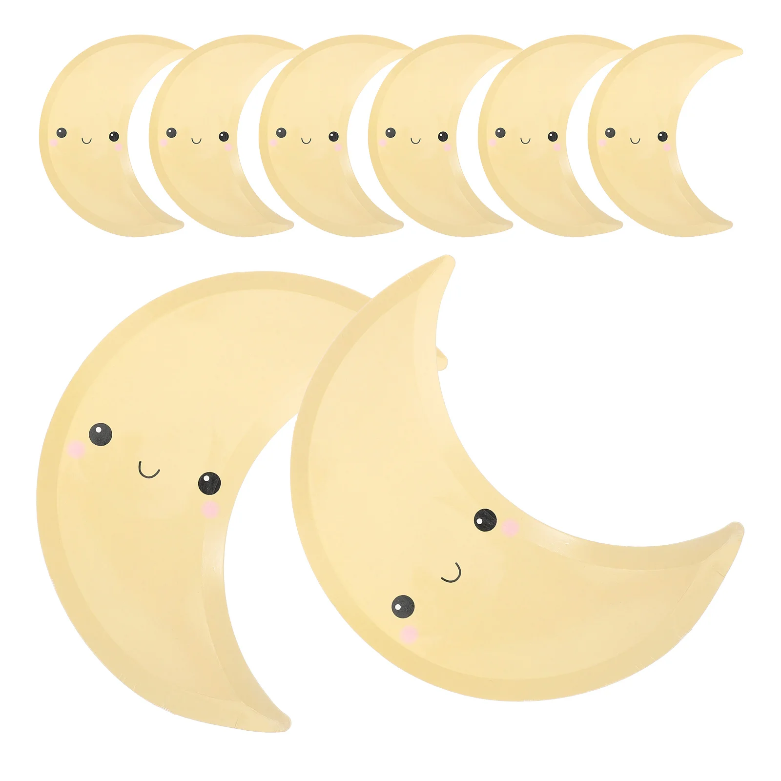 8 шт. поднос для бумаги в форме луны посуда полумесяца тарелка с планетами