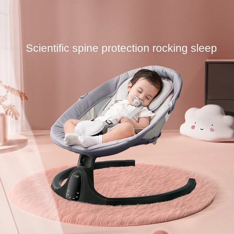 LazyChild Baby Rocking Chair Stable And Safe Electric Music Rocking Chair Soft And Comfortable Baby Lounge Chair DropShipping