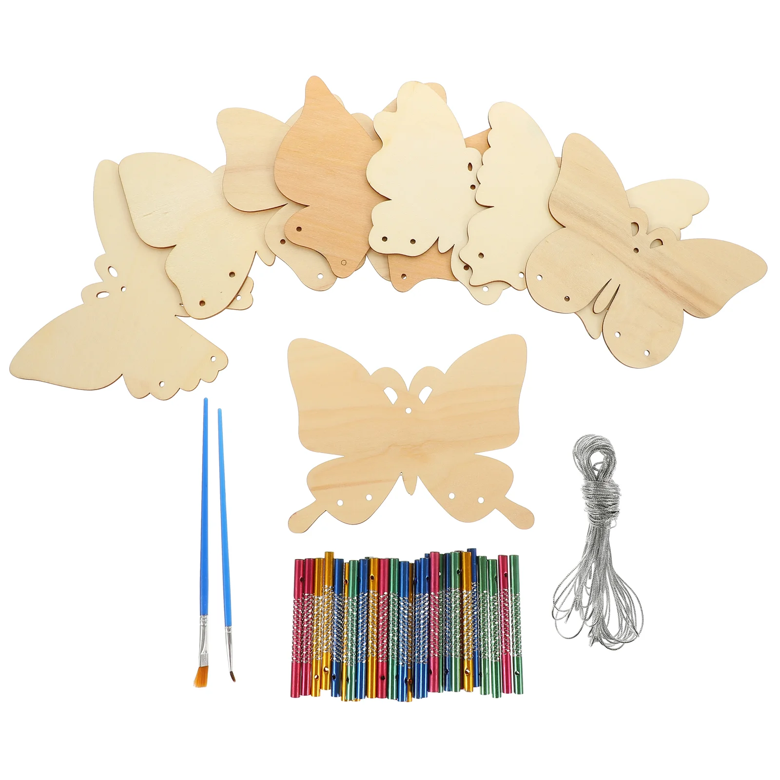 

Blank Board Cartoon Wind Bell Decorative Doodle Pendant Children Painted Graffiti