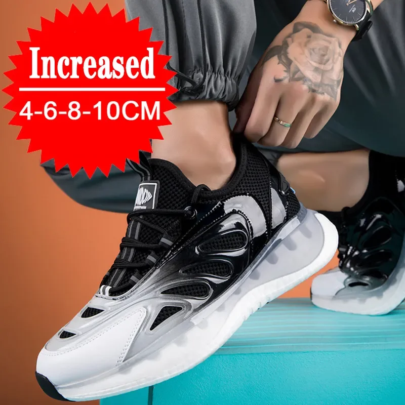 

Men Elevator Shoes Fashion Heightening Sneakers for Men's 6/8/10CM Breathable Height Increased Shoes for Man Casual Sports Shoes