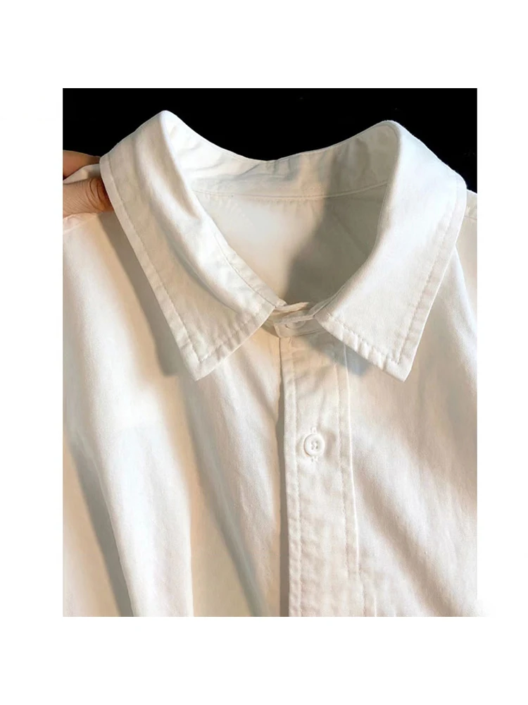 

2023 Autumn Korean Style Solid Women's Casual Shirt Long Sleeve Inside and Outside Wear Loose Women's Coat Solid Shirt Top