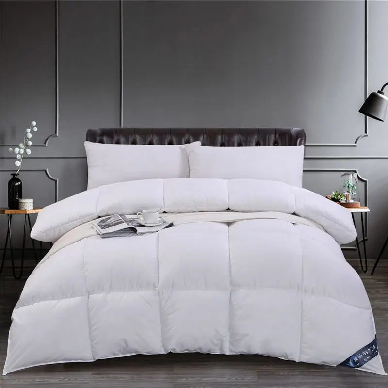 

All Season Down Alternative Comforter Hotel Luxury Quilted Duvet Insert Cooling Washable Hypoallergenic Reversible Quilt - Queen