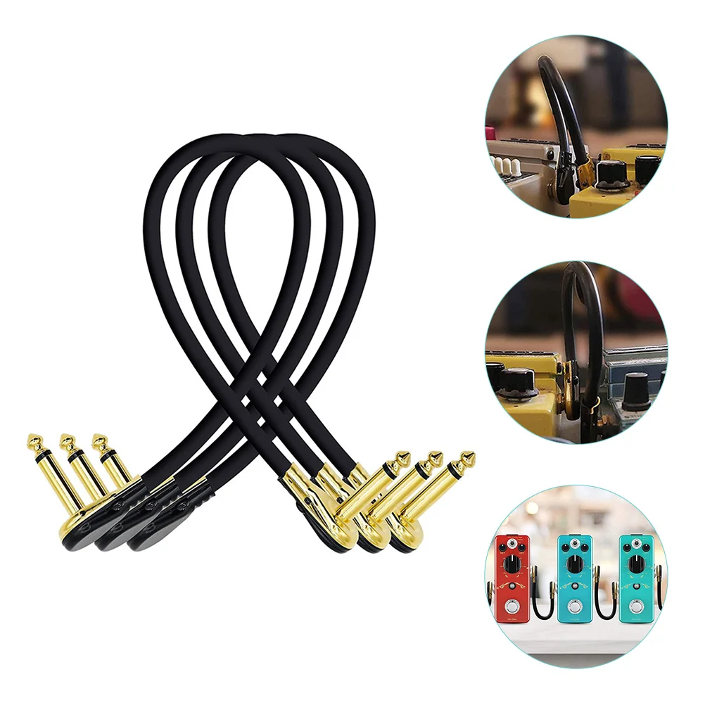 4x Replacement Flat Head Professional Pedal Power Cable Guitar Patch Cables Effects Pedal Patch Cables Guitar Pedal Cables enlarge