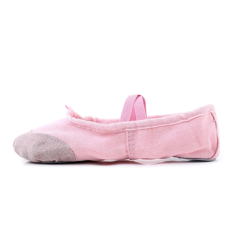 

Детские танцевальные туфли для взрослых Балетные мягкие парусиновые Упражнения Йога гимнастические туфли с кожаным носком