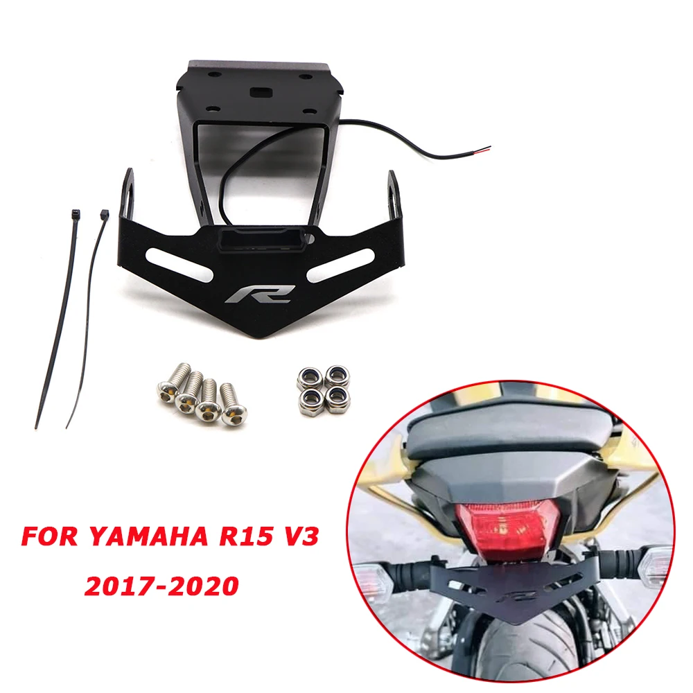 

Заднее крыло для YAMAHA YZF R15 V3 V3.0, опорная задняя подставка для номерного знака, задняя карта 2017, 2018, 2019, 2020, 2021, 2022