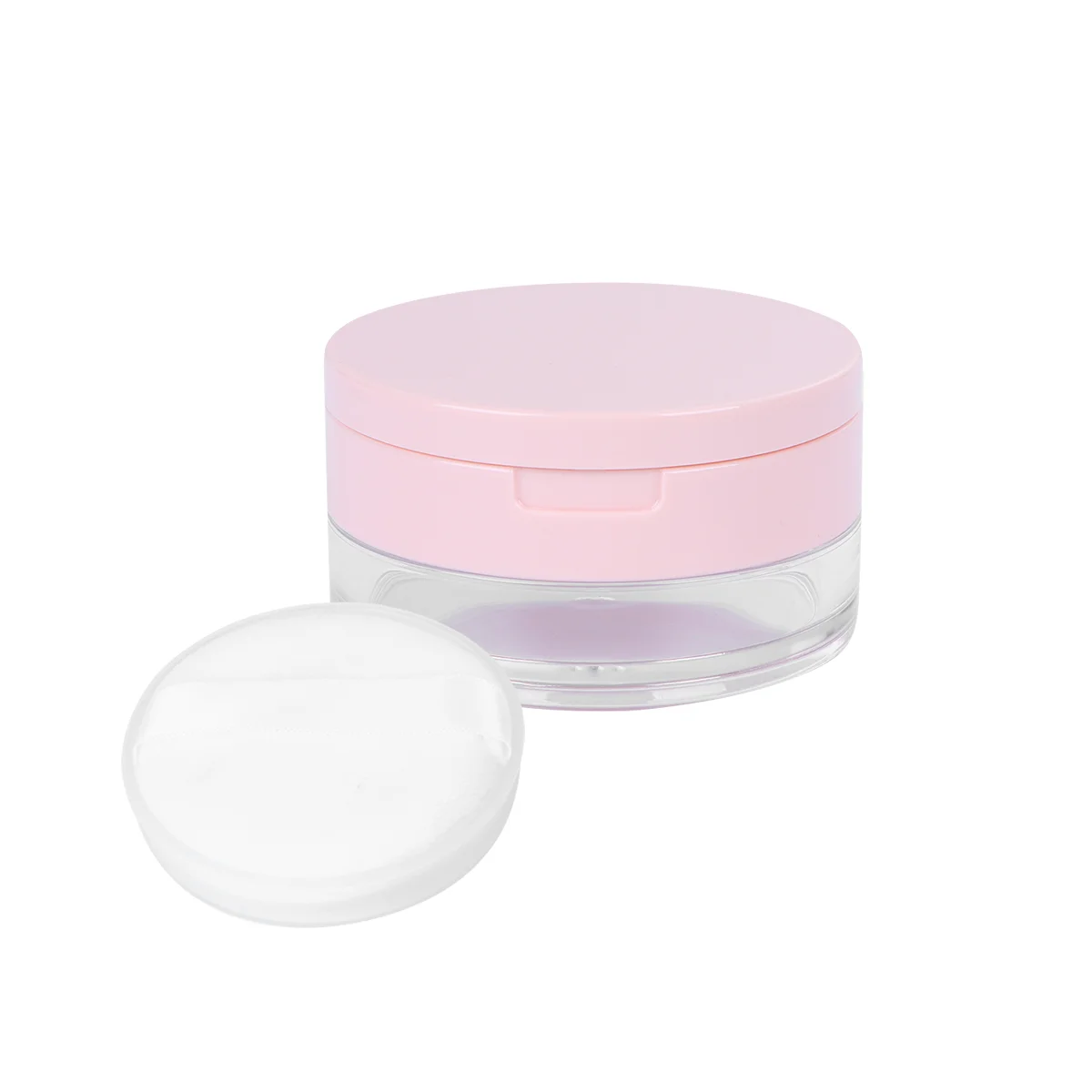 

Box Case Loose Container Travel Refillable Makeup Reusable Puff Mirror Empty Jar Portable Acrylic Face Sponge Body Shampoo