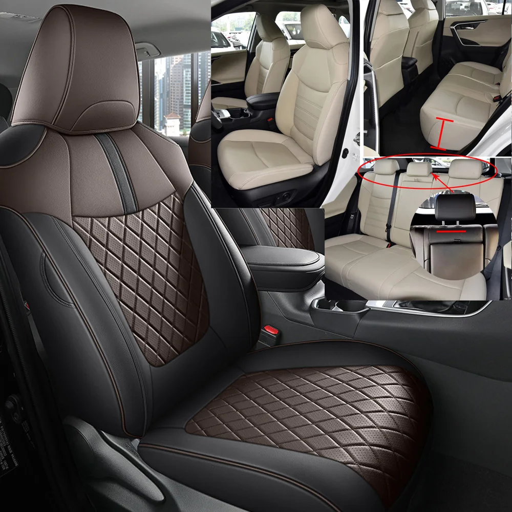 

Специальный автомобильный чехол на сиденья для Toyota RAV4 2020 2021 2022 2023 Rav4 полный комплект защитный чехол на сиденья автомобильные аксессуары