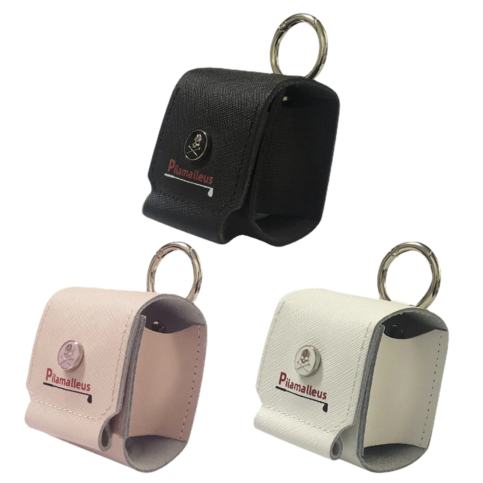 

Golf Ball Waist Bag Portable Cowhide Golf Ball Pocket Container Storage Pouch Waist Holder Bag Outdoor Golf Accessories