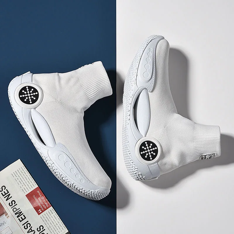 High Top Socks Running Shoes Women Sneakers Men Sport Shoes Breathable Casual Sock Sneaker Basketball Vulcanize Ankle Boots