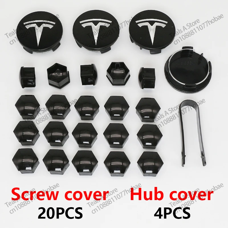 

56 мм, 4 шт., 24 шт., 20 шт., колпаки для ступиц колес для Tesla Model 3 Y S/X, набор центральных колпачков и комплект крышек колесных гаек, украшения Tesla