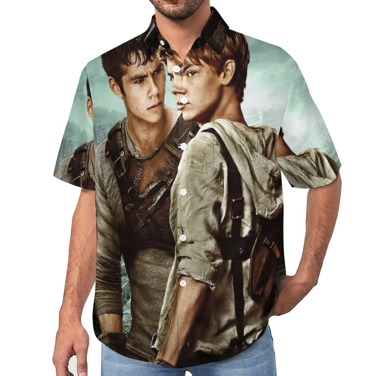 

Newt X Thomas Maze Runner Casual Shirts The Cure Band Music Album Beach Shirt Hawaii Funny Blouses Mens Print Plus Size 3XL 4XL