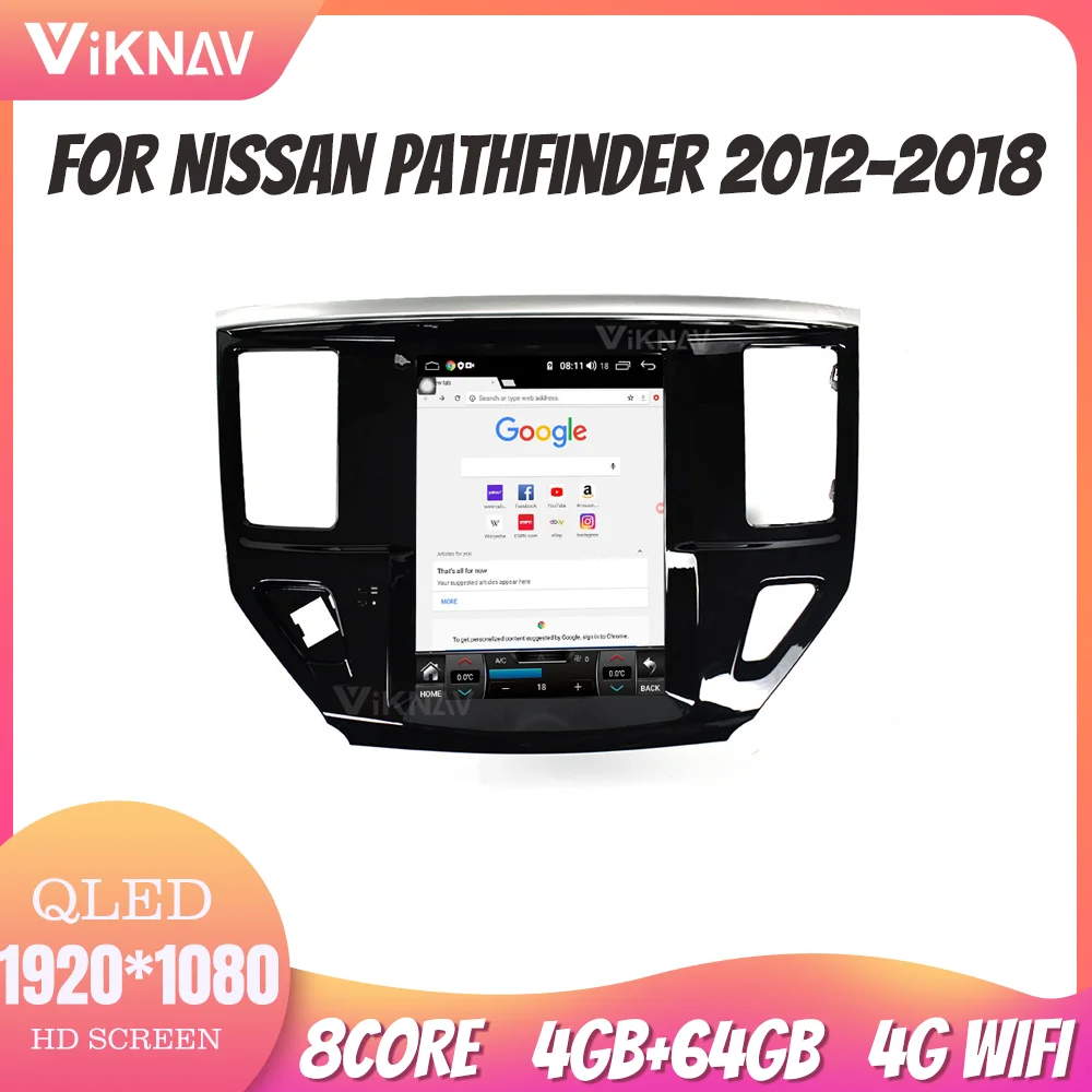 

64G Carplay радио для Nissan Pathfinder 2012-2018 1080P HD навигация GPS DVD мультимедиа управление рулевым колесом