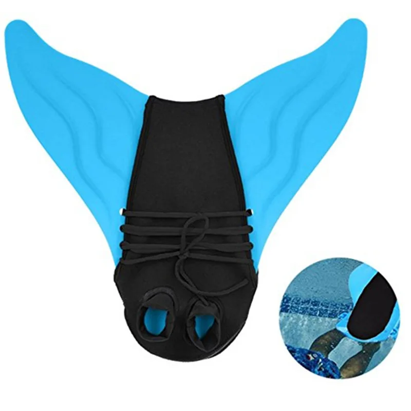 Fins of Feet for Adults and Children Swimmable Mermaid Tail Monofin Kids Halloween Holiday Mermaid Costume Cosplay Swimsuit