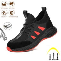 safety shoes mens anti smashing steel toe cap security work shoes breathable indestructible comfortable protective safety shoes
