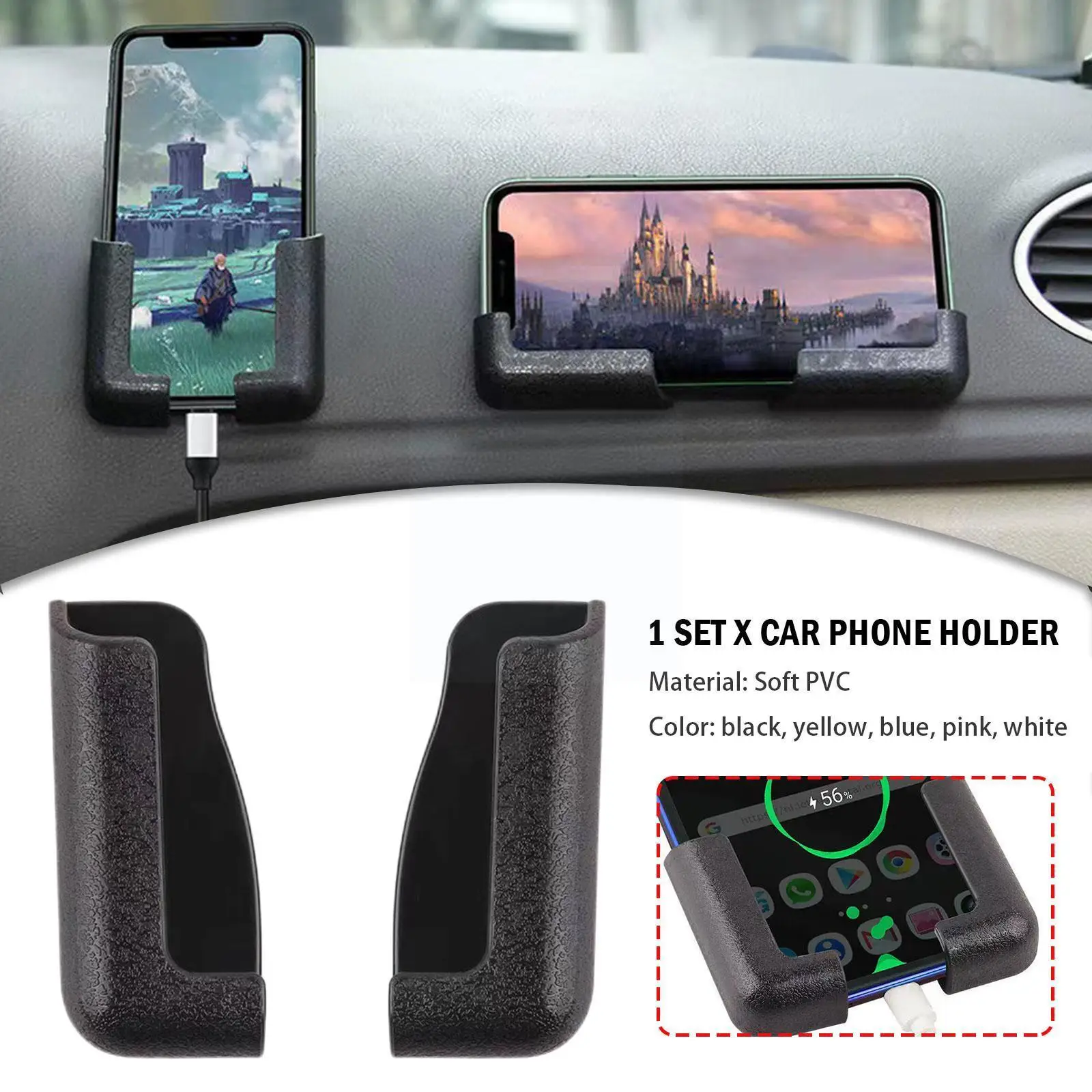 

Многофункциональное автомобильное крепление для телефона, держатель для сотового телефона, легкая подставка без вставки, пространство, ак...