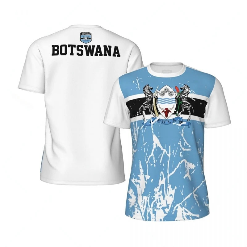 Футбольные футболки с флагом Ботсвана для мужчин модные летние национальным