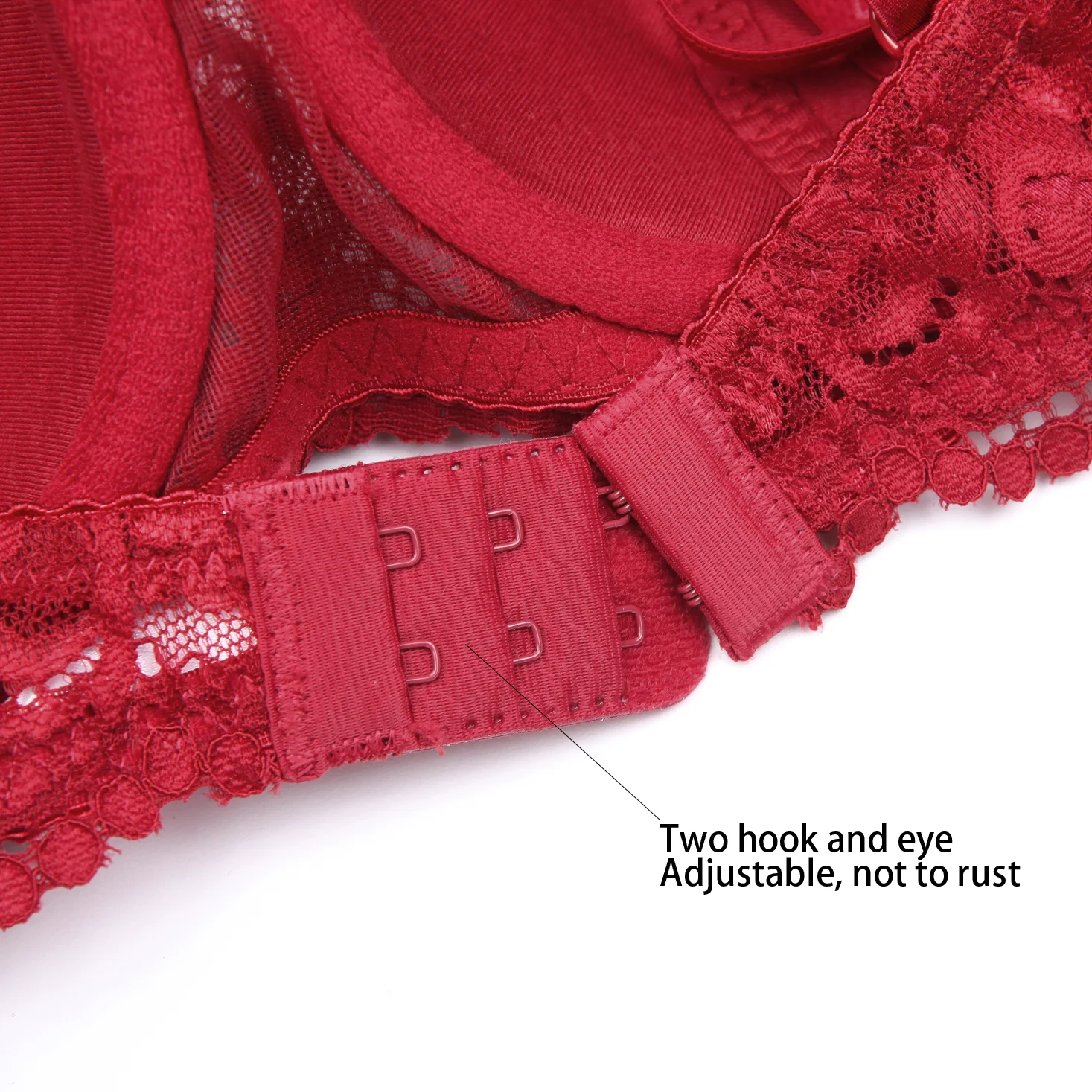 Sexy lingerie shell half cup underwire bra ladies embroidered lace underwear bra + thong panties 2 piece set