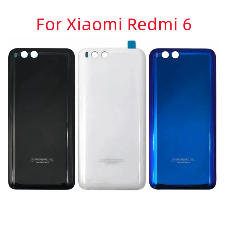 

5.15'' Back Battery Cover Glass For Xiaomi Mi 6 Battery Door Housing Battery Back Cover STICKER Adhesive