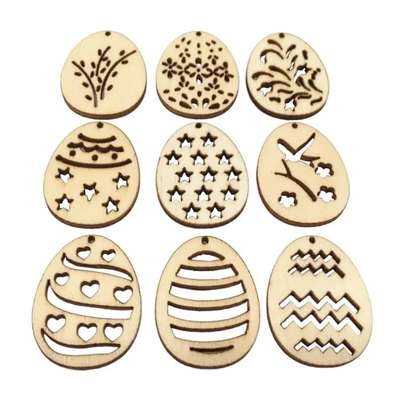 

100 шт., деревянные вырезы в виде яйца