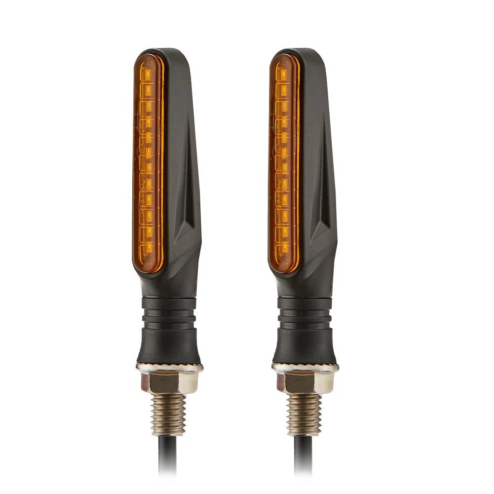 

1pair LED Flashing Universal High Brightness Indicator Durable M10 Bolt Turn Signal Light For Motorcycle Shockproof No Heat ATV
