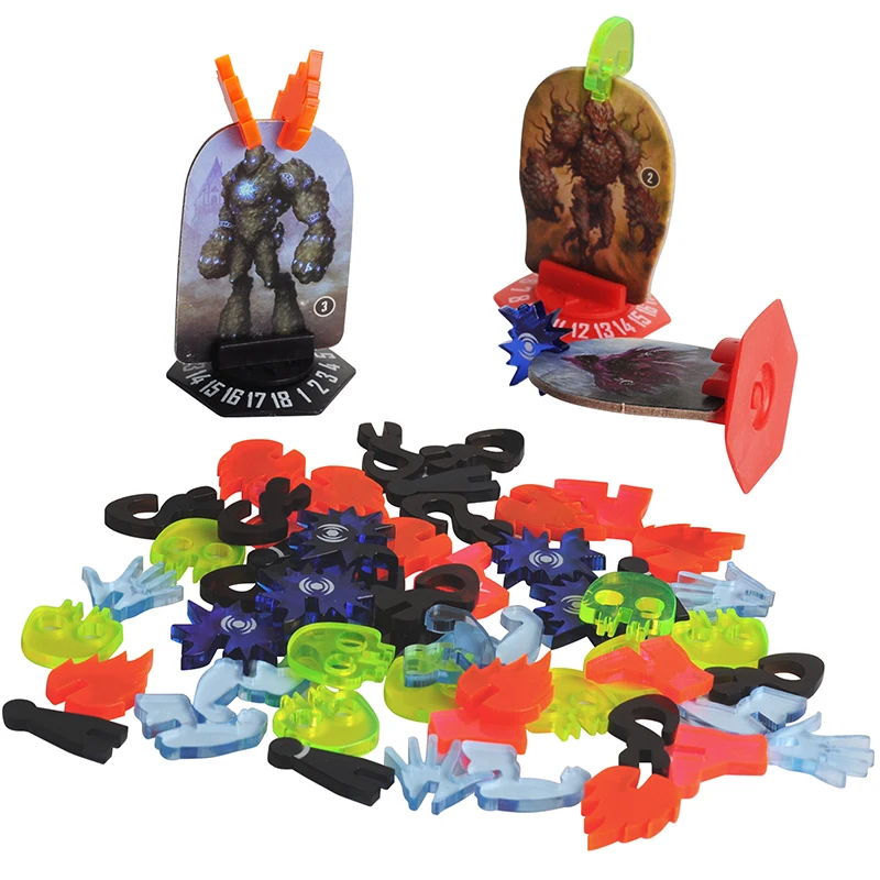 Набор жетонов из 60 акриловых маркеров для создания эффектов, игровые аксессуары для gloomhavin, забытые круги, челюсти льва