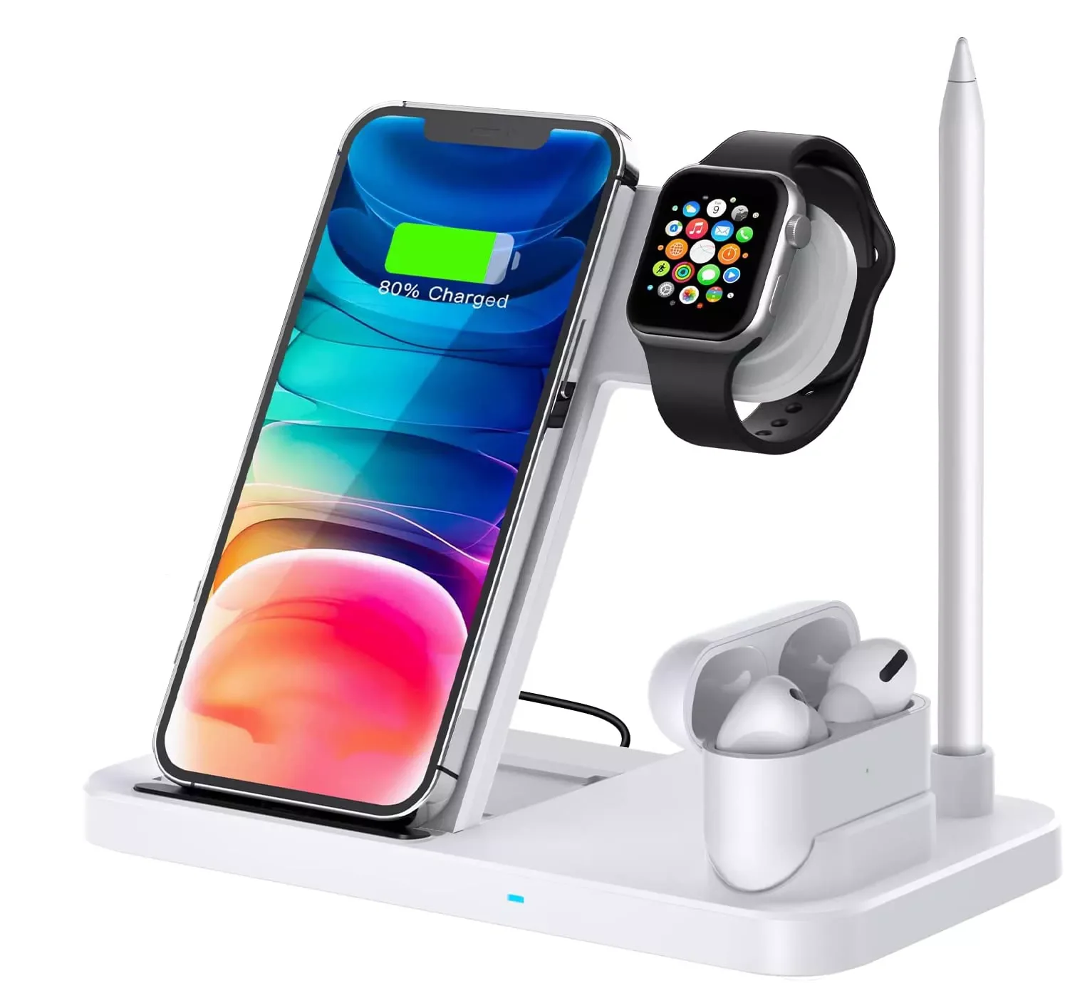 

2022/Wireless Charger 4 in 1 for iphone 13 pro max accessories Fast charging wireless charger Station for AirPods iWatc h Pencil