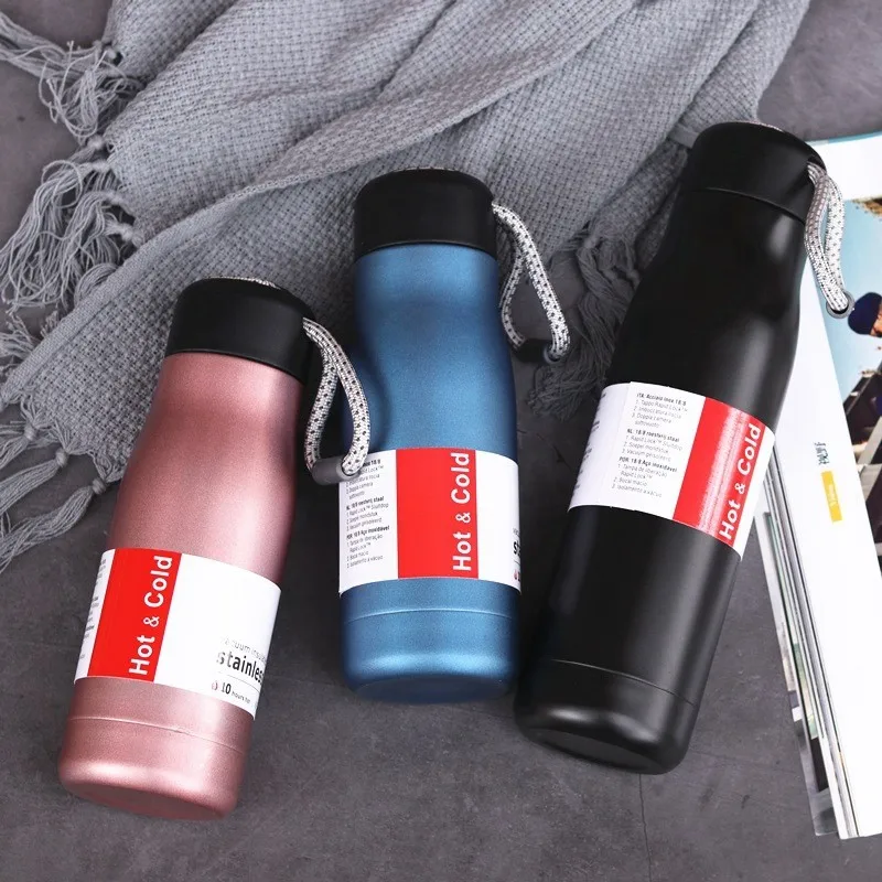 Вместительная бутылка для воды из нержавеющей стали вакуумные фляжки термосы
