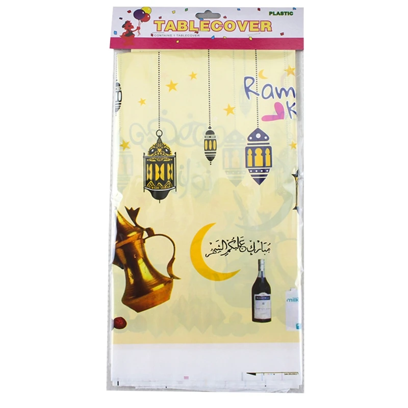 

Одноразовая Пластиковая скатерть Eid Mubarak