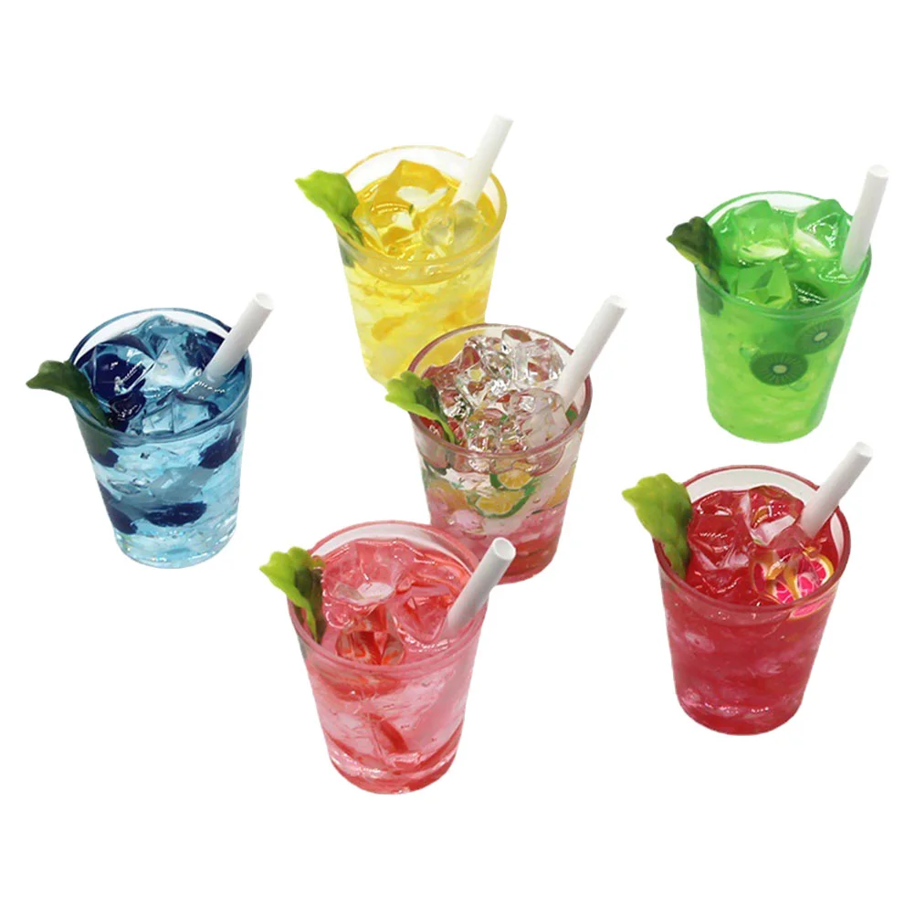 

Drinks Kitchenmini Toy Cup Drinkpretend Miniaturetoys Charm Beveragehouse Accessories Play Model Tea Case Artificialsupplies Diy