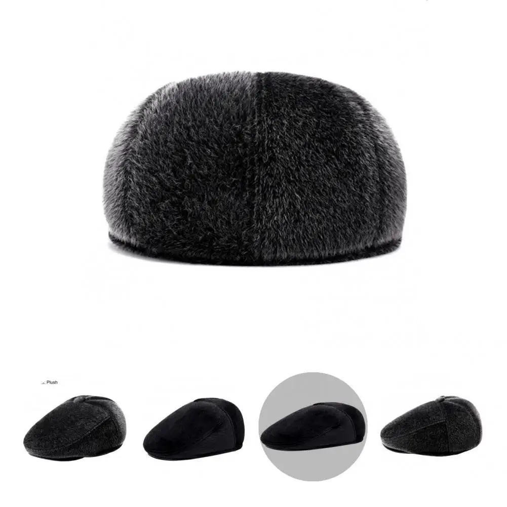 

Windproof Autumn Winter Coldproof Handsome Elderly Peaked Cap for Outdoor