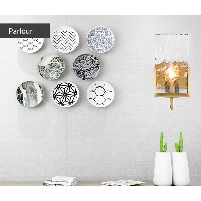 

Настенная Декорация в стиле арт-деко с ледяными блоками, задний фон для гостиной, телевизора, настенный коридор, креативный настенный светильник для предметов, поставляемых из Европы