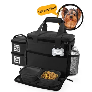 Mobile Dog Gear Week Away Bag, Small, Black pets automatic pet feeder cat bowl cat food pet supplies 1