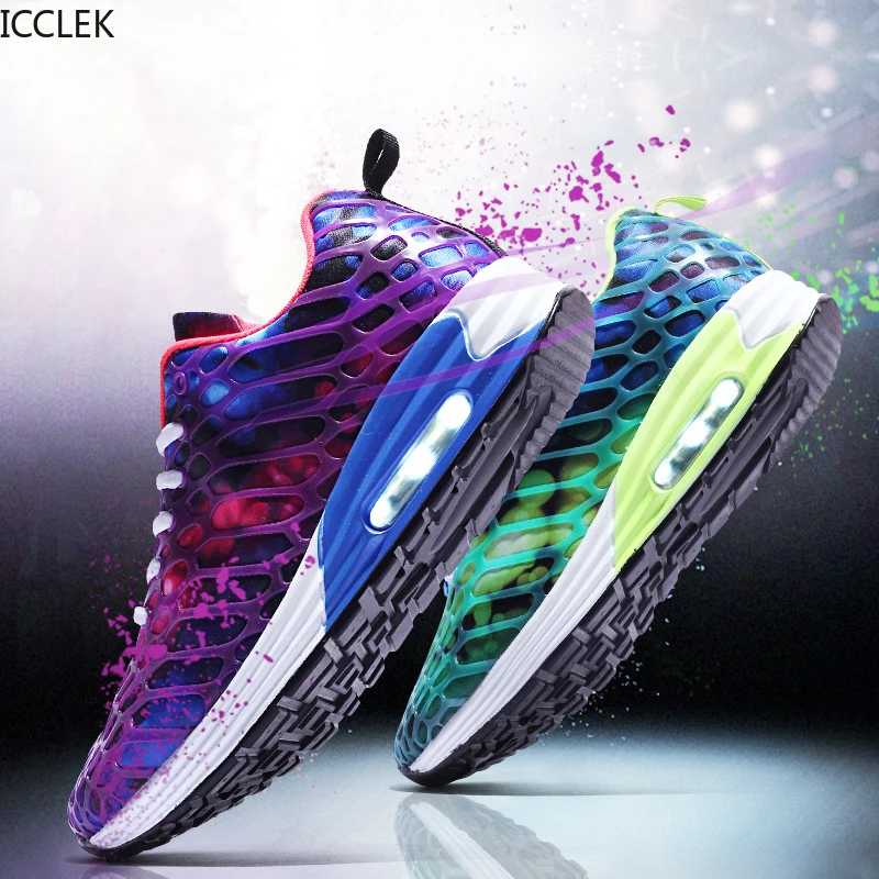 

Кроссовки мужские с воздушной подушкой, дышащие, сетчатая повседневная обувь для студентов, Корейская версия, весна-лето