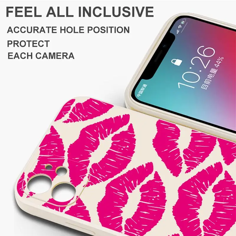 Чехол для телефона с красными сексуальными губами и поцелуями Xiaomi Redmi Note 9S 9T 12S 11S