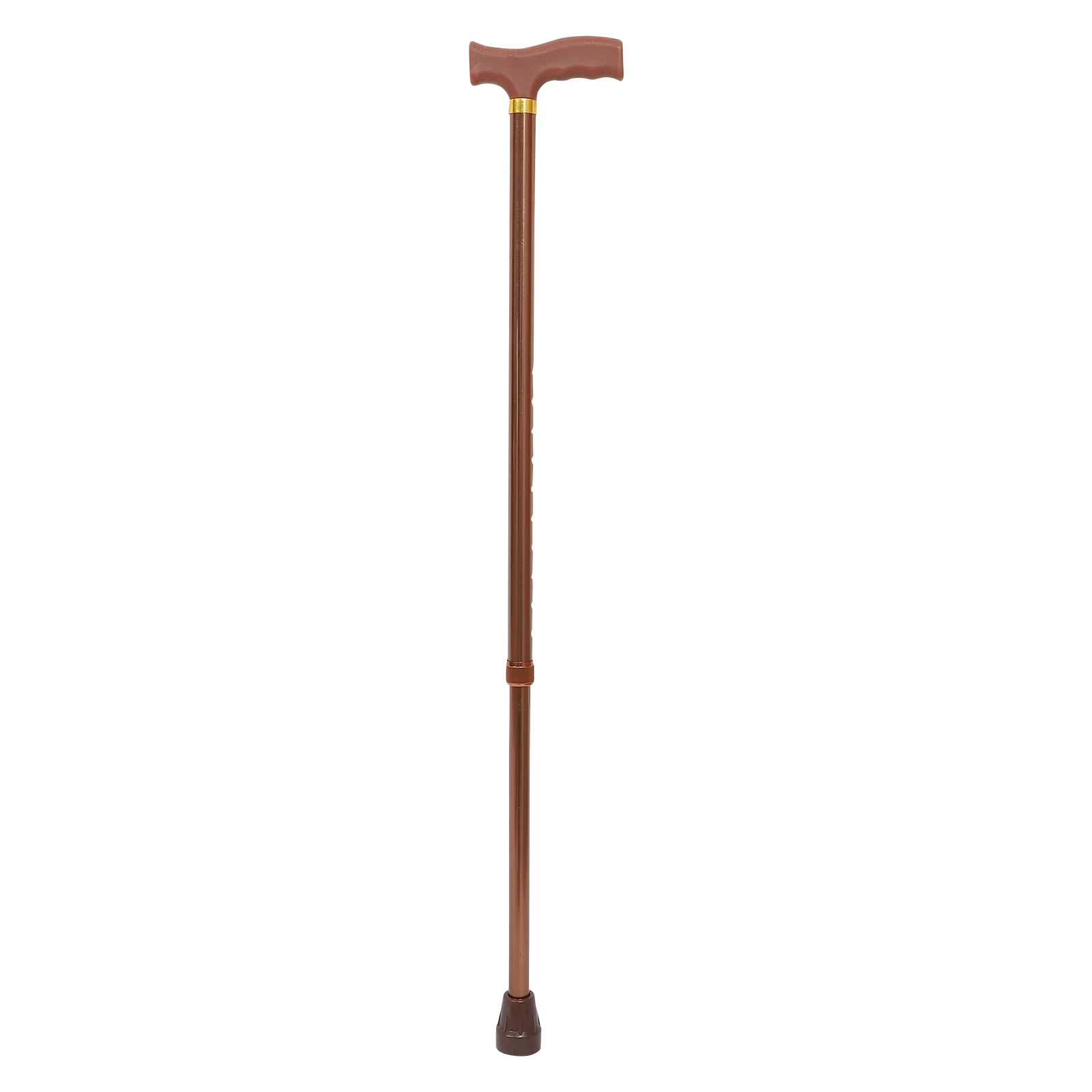 

1Pc Useful Elderly 2 Section Aluminum Alloy Retractable Walking Stick (Golden)