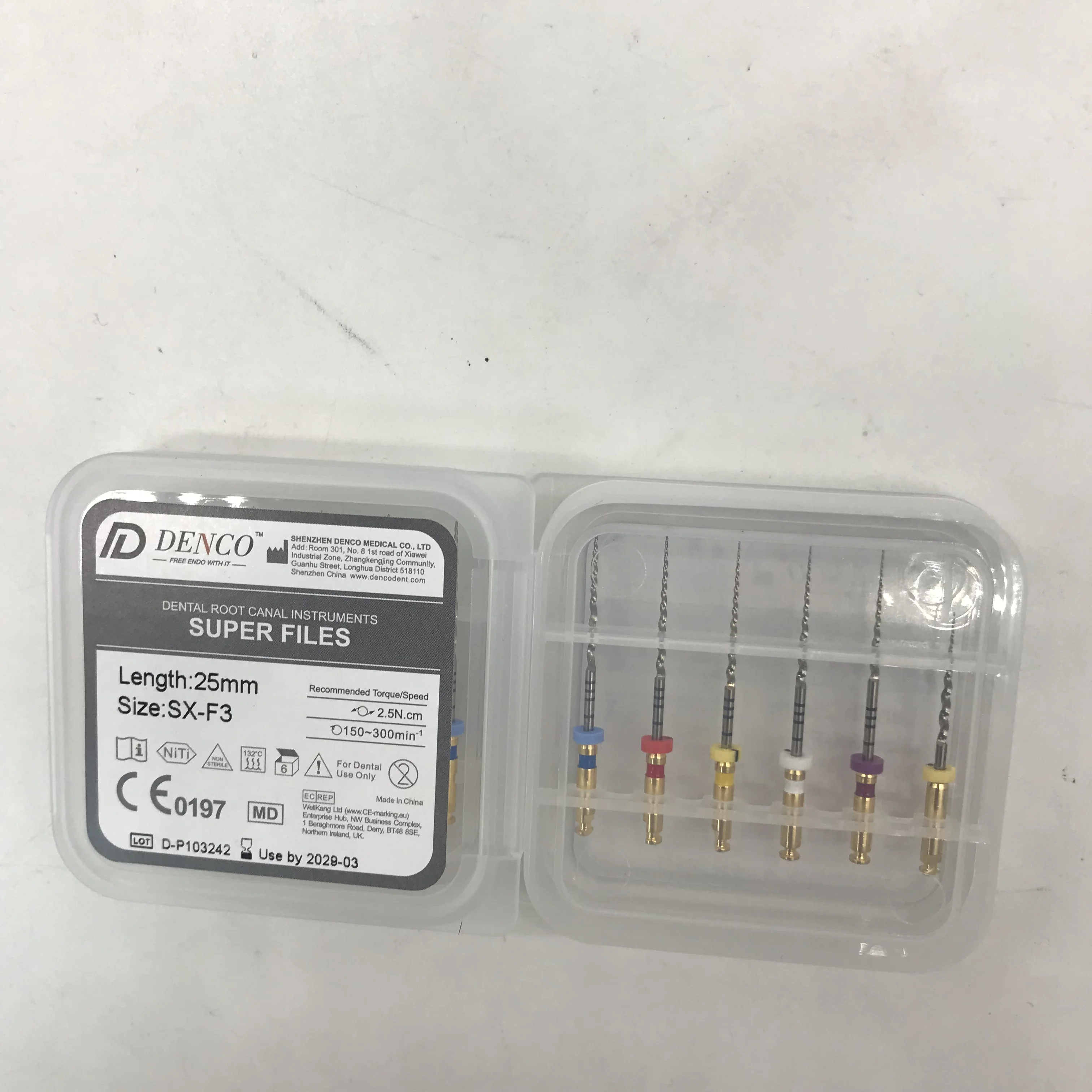 Супер напильники Denco Niti стоматологические инструменты для корневого канала