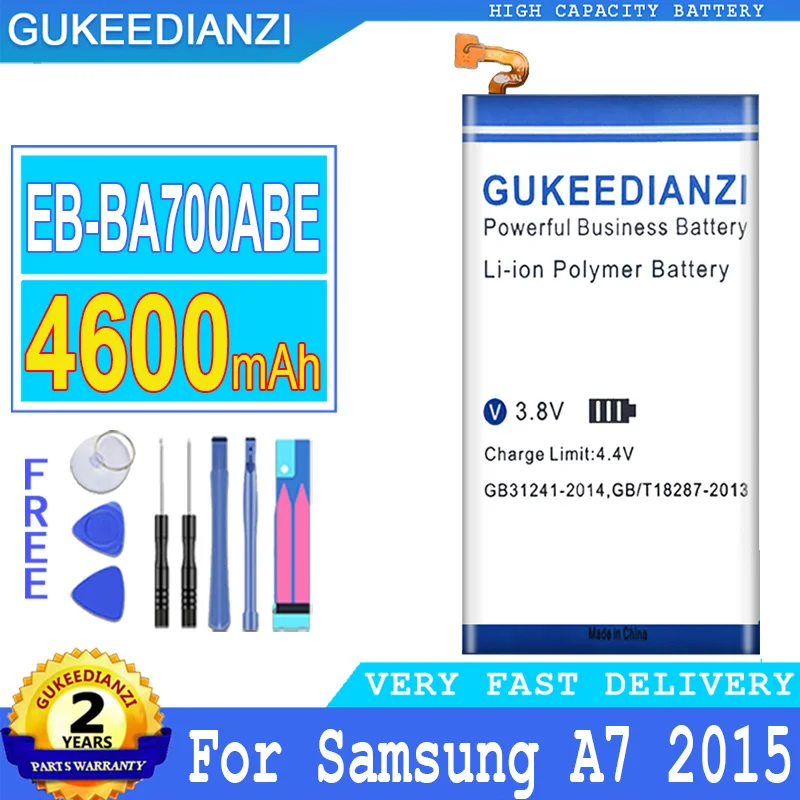 Аккумулятор GUKEEDIANZI 4600 мАч для Samsung Galaxy A7 2015 A700 A700FD A700S A700L A700F A700H A700K A700X A700YD A7000
