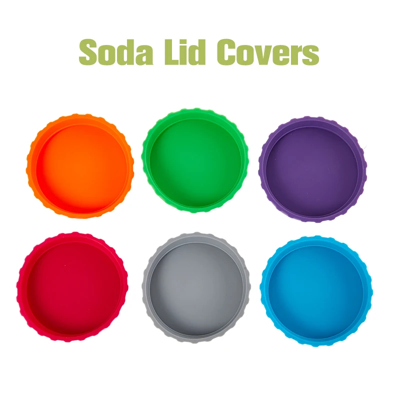 1Pcs  Soda Covers Multi-color Beverage Can Protector Silicone Can Covers Beer Bottle Cap Leak-Proof Soft Seal Silicone Can Lid