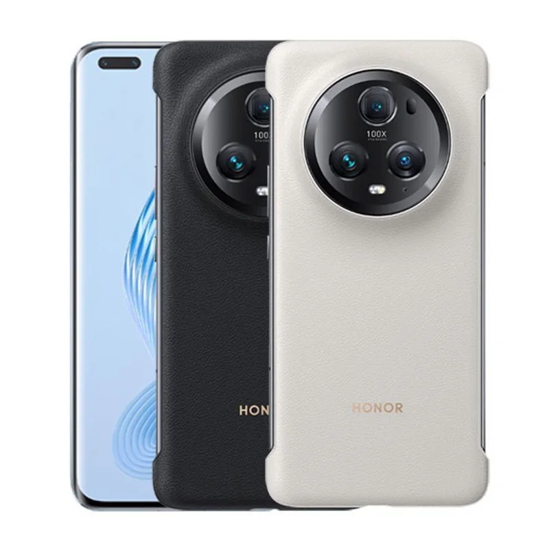 Honor Magic 5 Pro Case Anti-scratch Leather Case for Huawei Magic 5 Drop-proof PU Case for Honor Magic5 Pro Durable Back Cover 